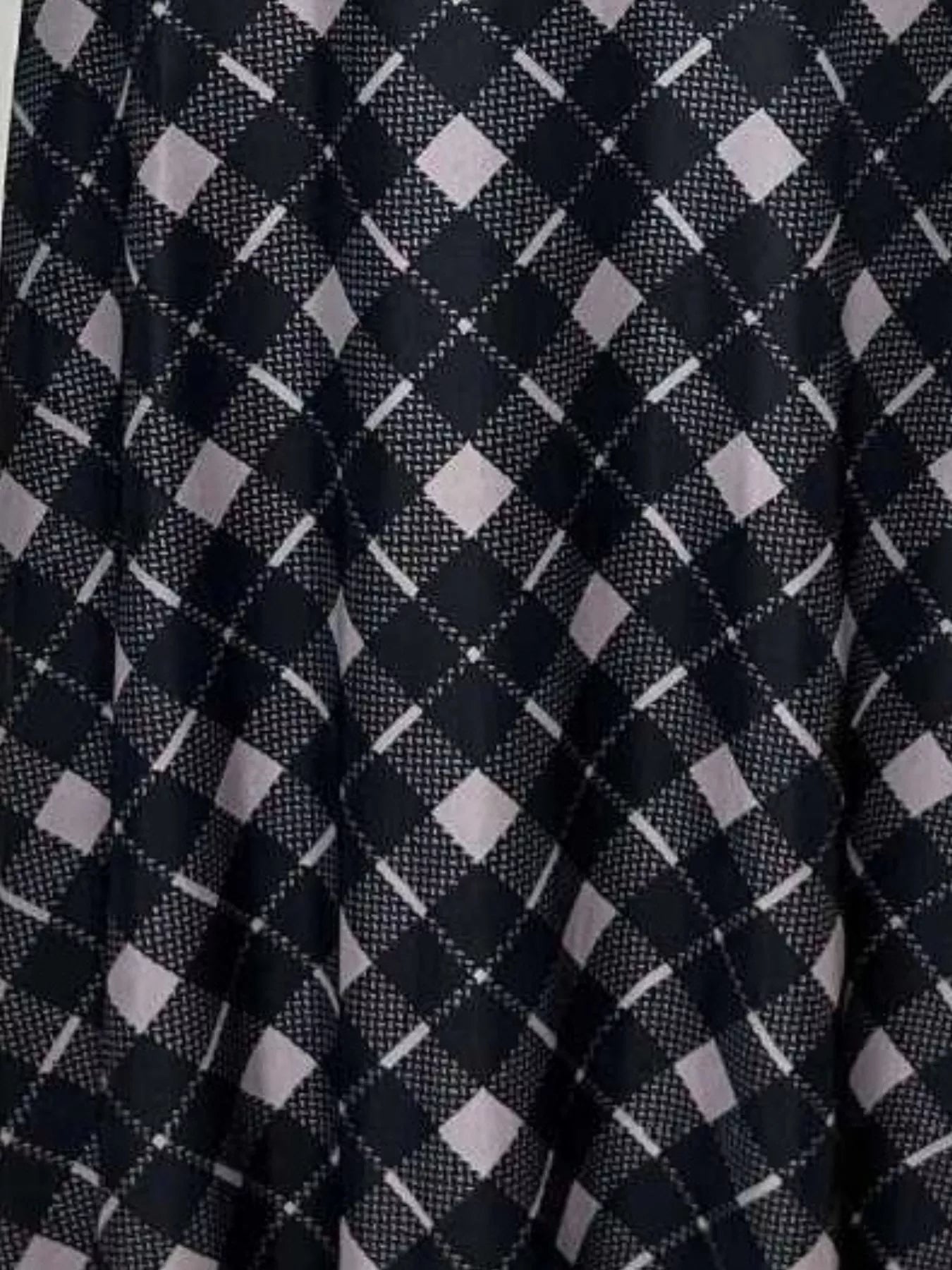 Tie Front Plaid Long Sleeve Dress