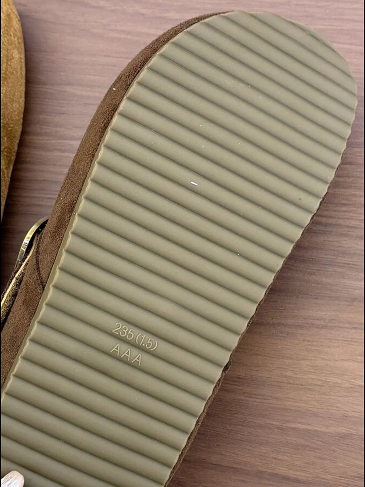 Suede Buckle Slip-Ons