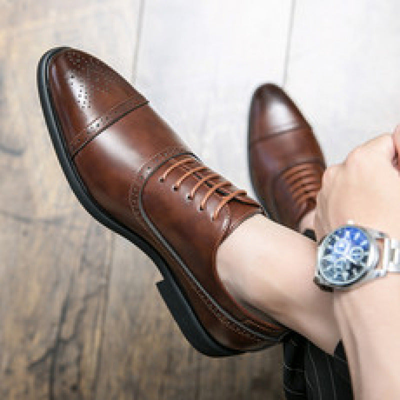 Men's Pointed Leather Boots
