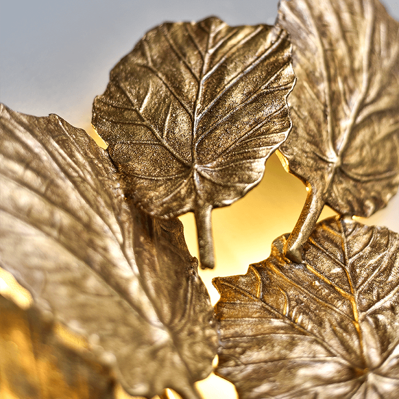 Aplique de Pared Artesanal con Pan de Oro