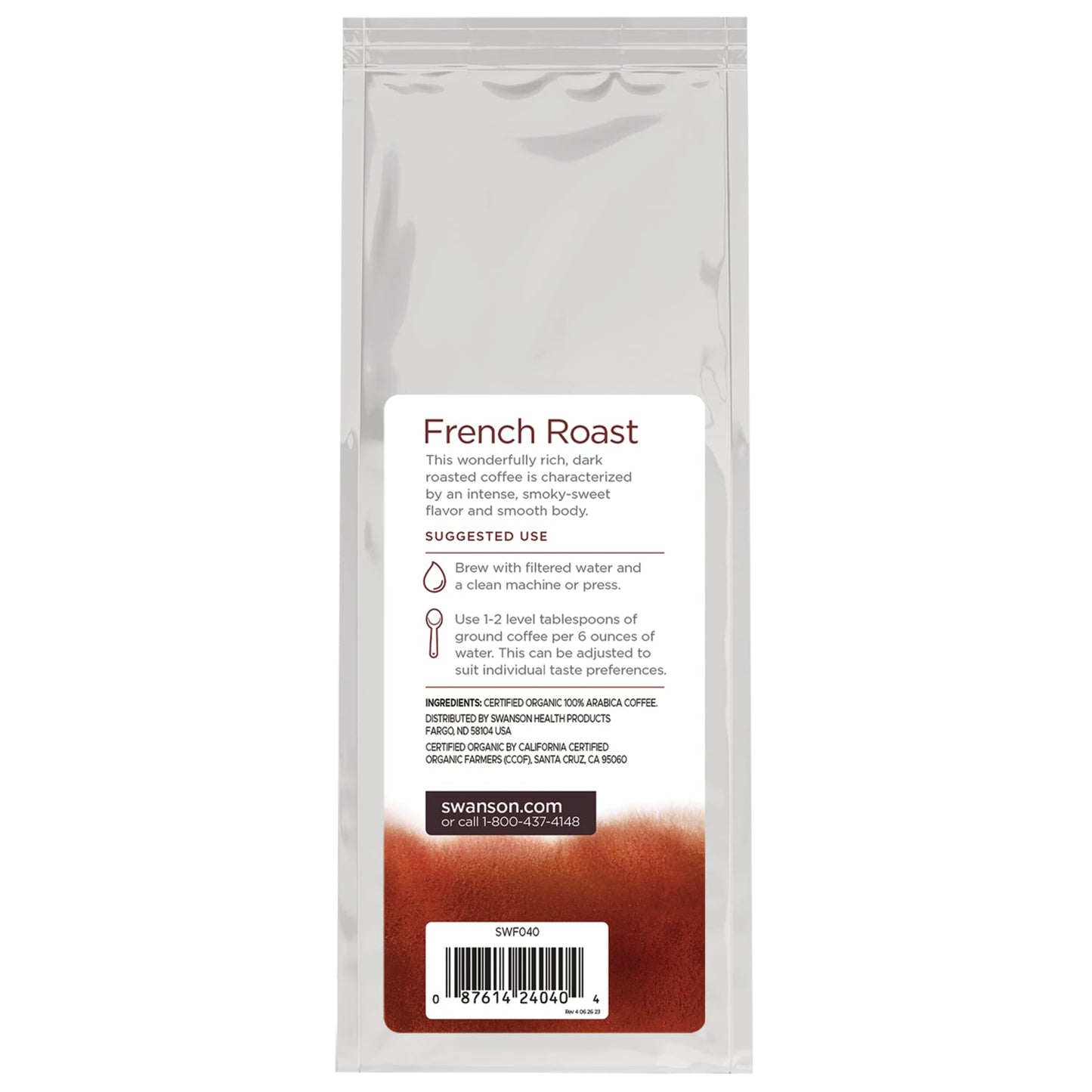 Organic French Roast Ground Coffee - Dark Roast