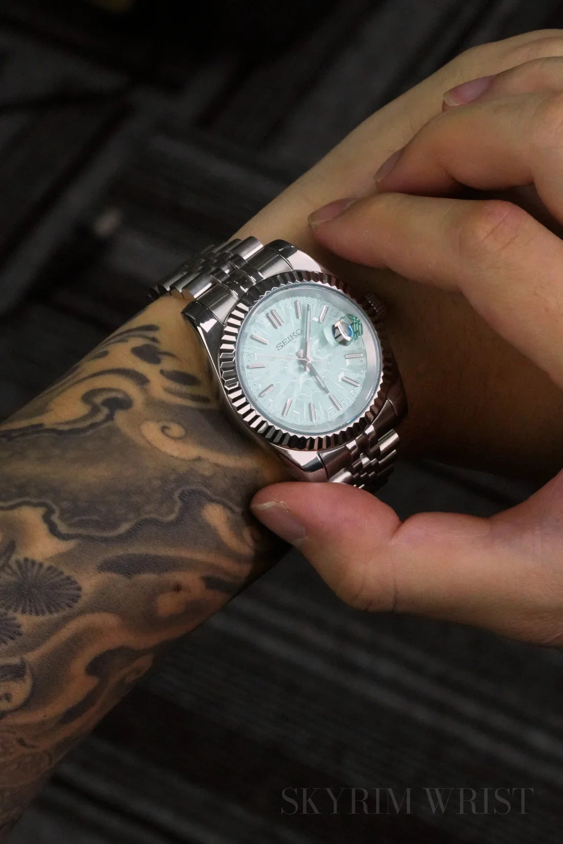 Mod Datejust Mosaic Tiffany Green