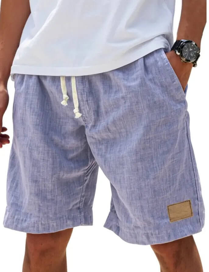 Men's Breathable Linen Holiday Shorts – Retro Loose Fit