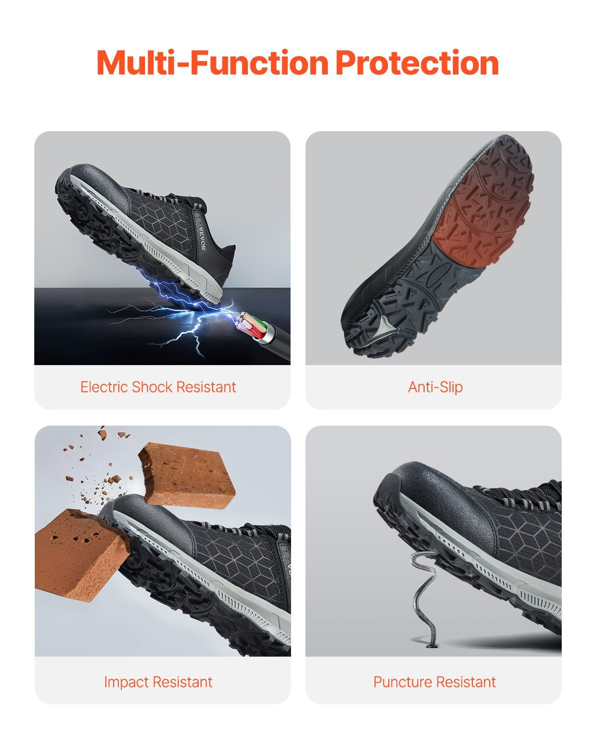 Zapatillas de seguridad deportivas con puntera de acero