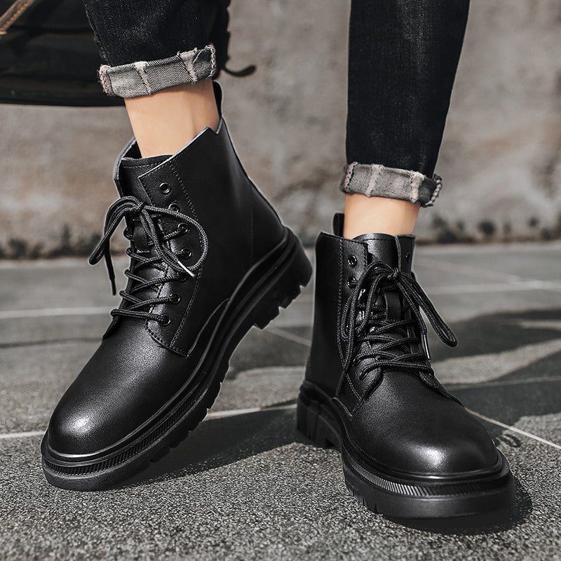 Fashion Personality Side Zipper Martin Boots For Men