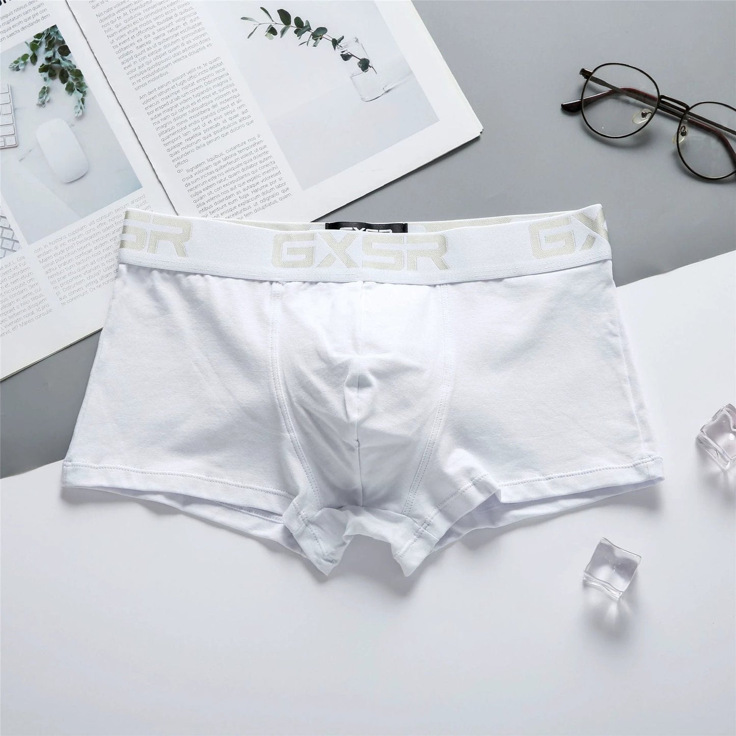 Men's Purified Cotton Low Waist Breathable Comfortable Solid Color Underwear