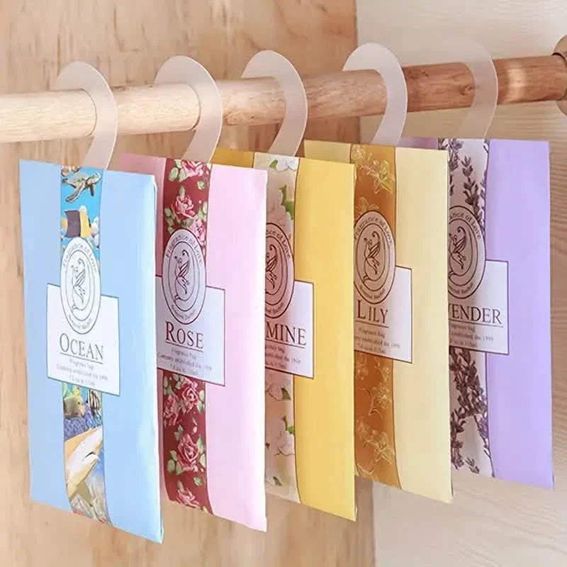 10-Pieces: Scented Sachets For Drawers and Closet Air Freshener Sachets with Home Hanger