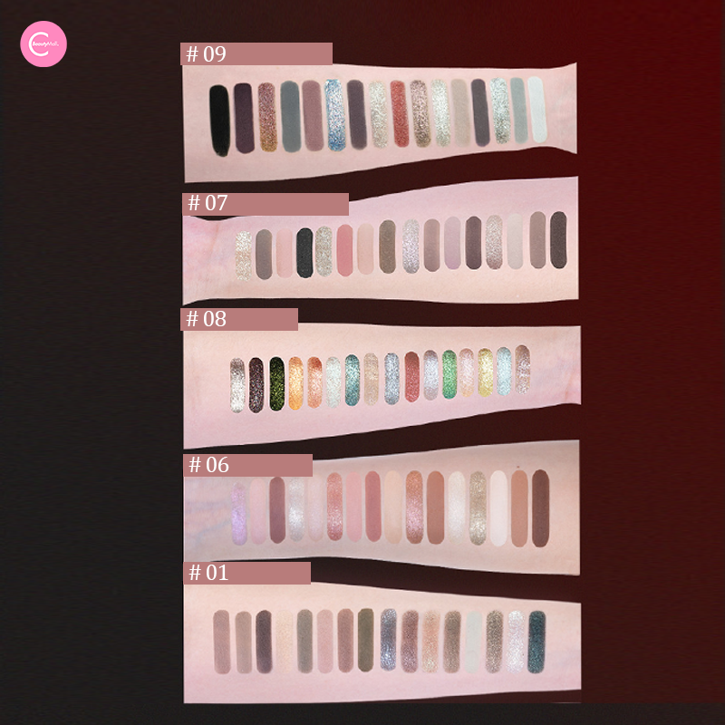 CHEERYEP (QIANYAN) X @freya86_ff Paleta de sombras de ojos Natural Star de 16 colores - 09#Floating Life
