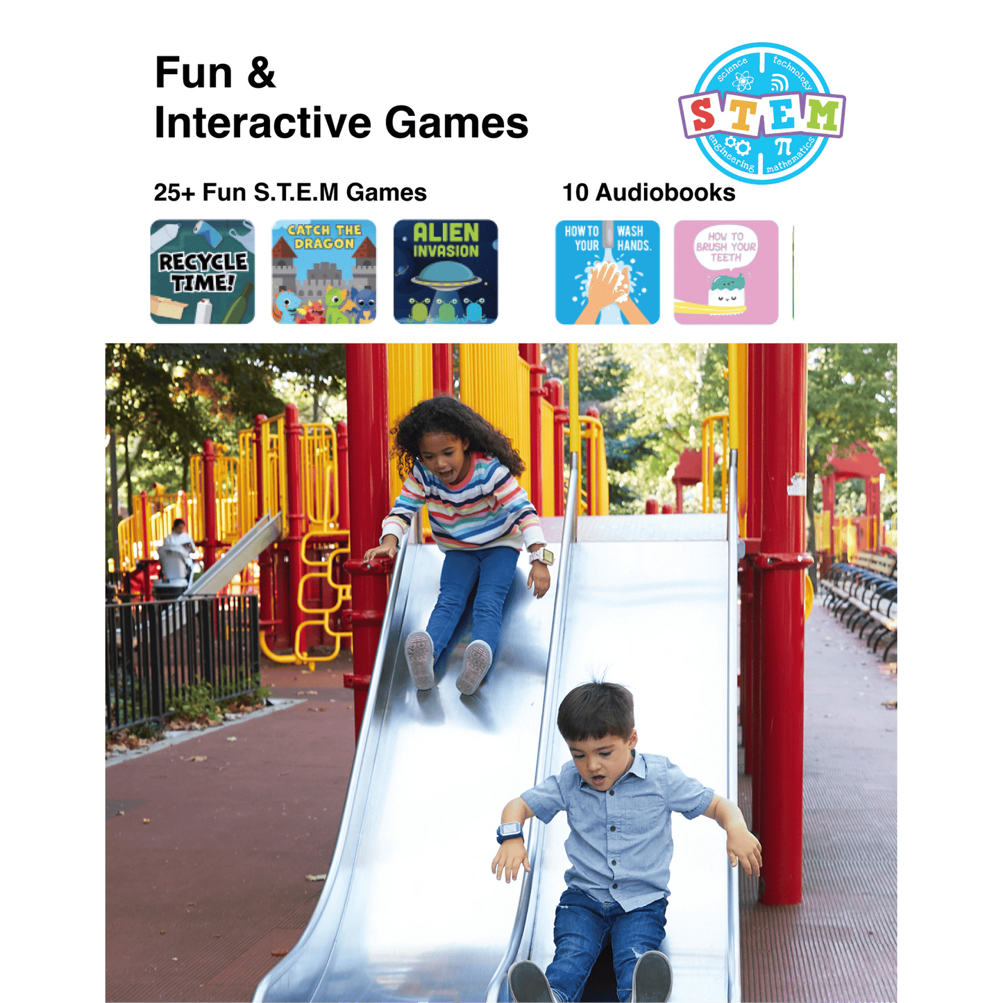 iTech Junior Children's Boys Headphones & Smartwatch Set - Green Mission Control