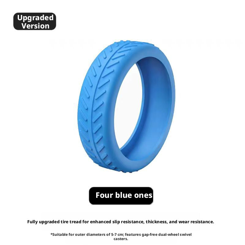 Luggage Wheel Protective Cover-Blue-1 Pack