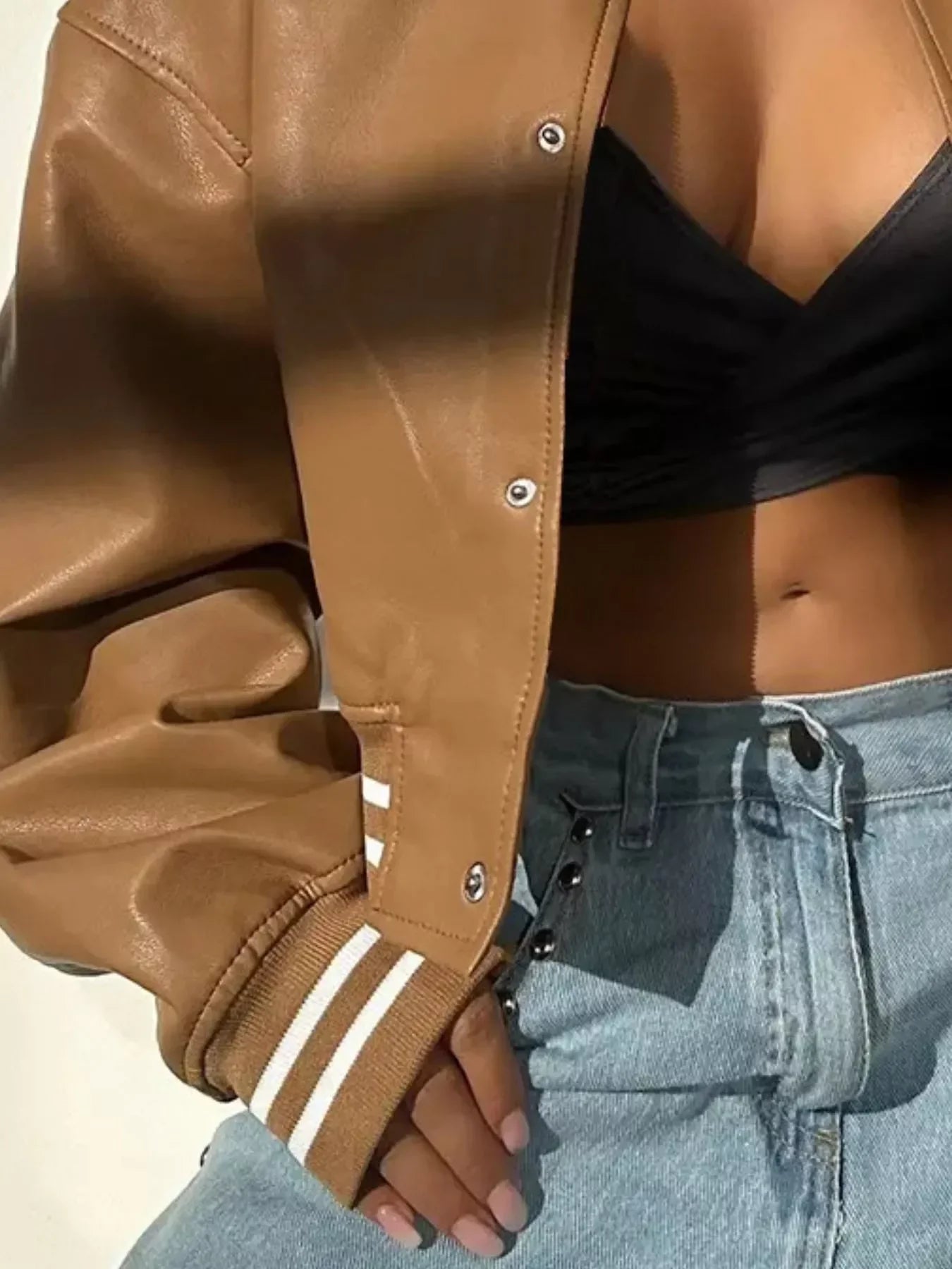 Snap Down Long Sleeve Jacket