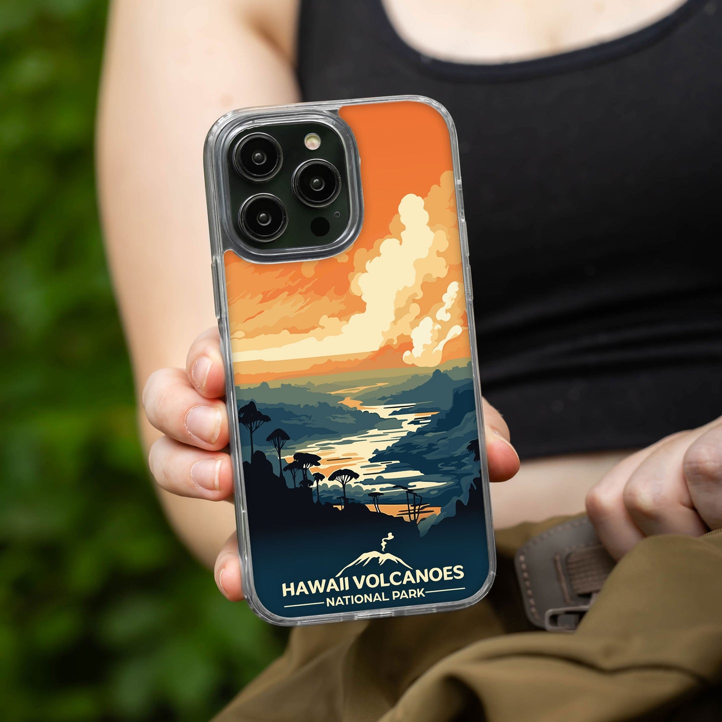 National Parks Hawaii Volcanoes HD Apple iPhone 12 Series Mag-Safe Phone Case