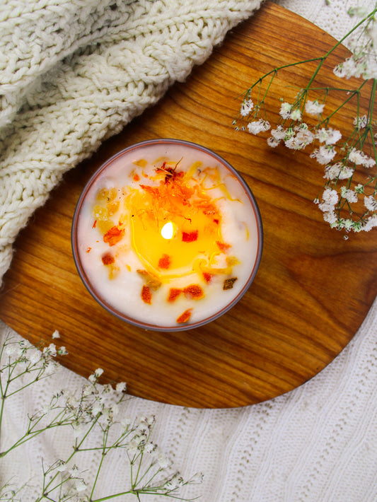 ¡VIGORIZANTE! Vela de Naranja y Jengibre