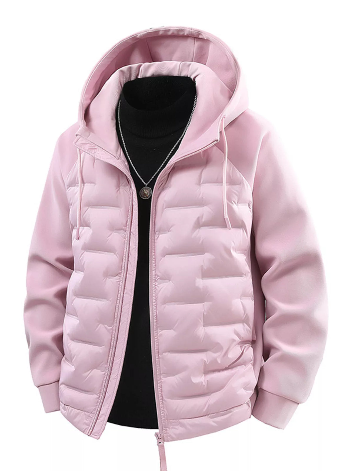 Men's Plus Size Hooded Padded Jacket
