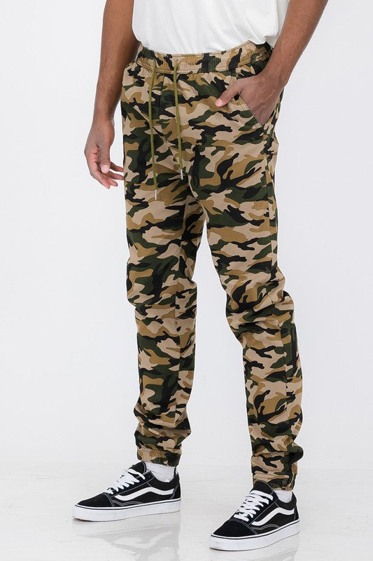 Weiv Pantalón Jogger Cargo Elástico Liso para Hombre