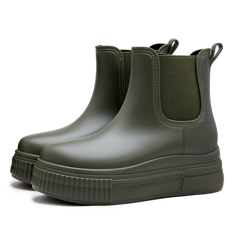 Non-slip Elastic-top Rain Boots