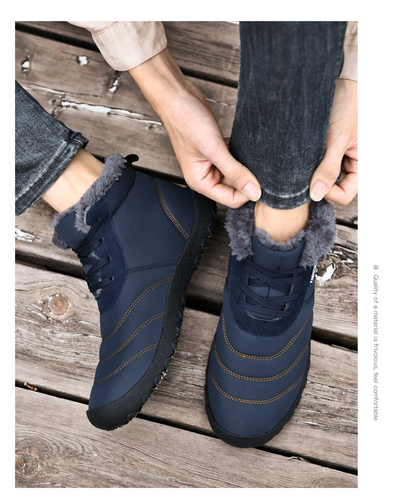 Fleece-Lined Casual Snow Boots