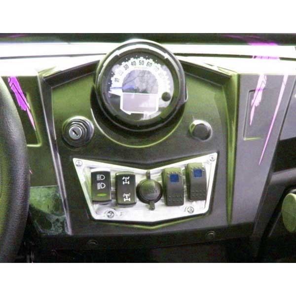 4 Switch Dash Panel Machined Finish