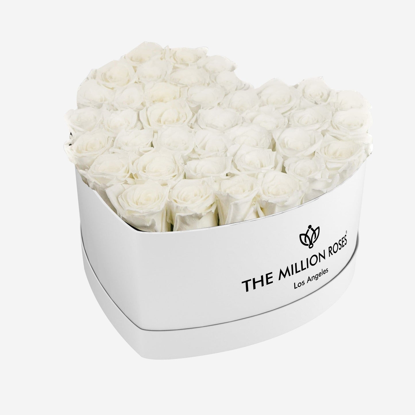 Caja Blanca Corazón | Rosas Blancas