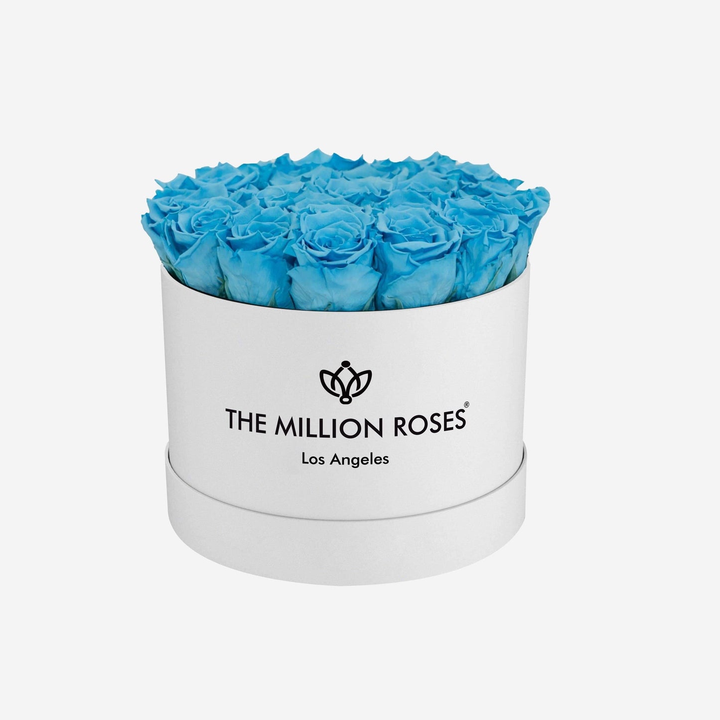 Caja Blanca Clásica | Rosas Azules Claras