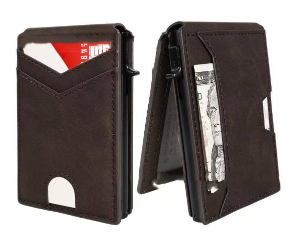 Dual-Fold Carbon Fiber Flip Wallet