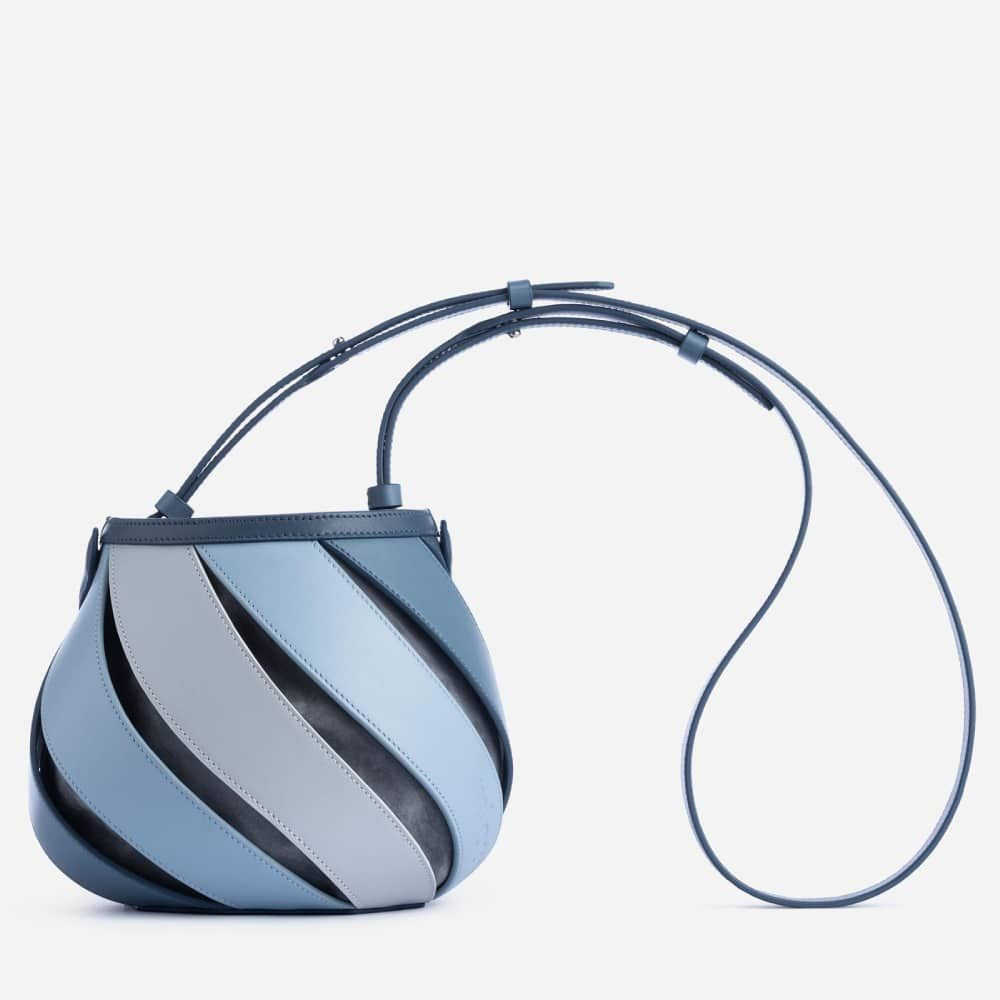 Splicing Bucket Pack Cylinder Shoulder Bag
