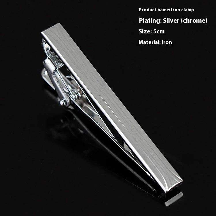Men's Business Silver Simple Fashion Short Tie Clip