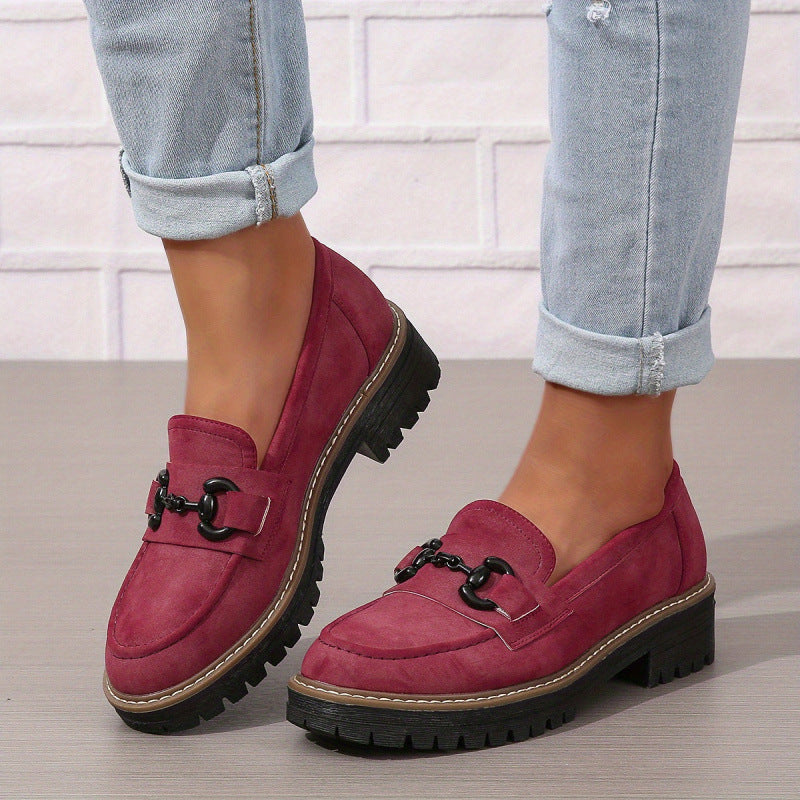 Mocasines Horsebit para mujer – Mocasines planos elegantes para el trabajo y uso casual