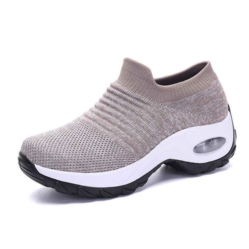 Spring Travel Casual Height-Boosting Air-Cushioned Outdoor Soft-Soled Sneakers