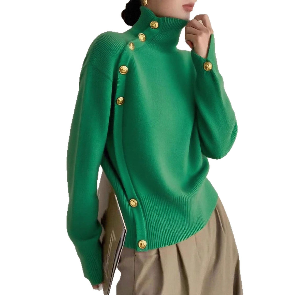 Women's Clothing Autumn And Winter Turtleneck Sweater