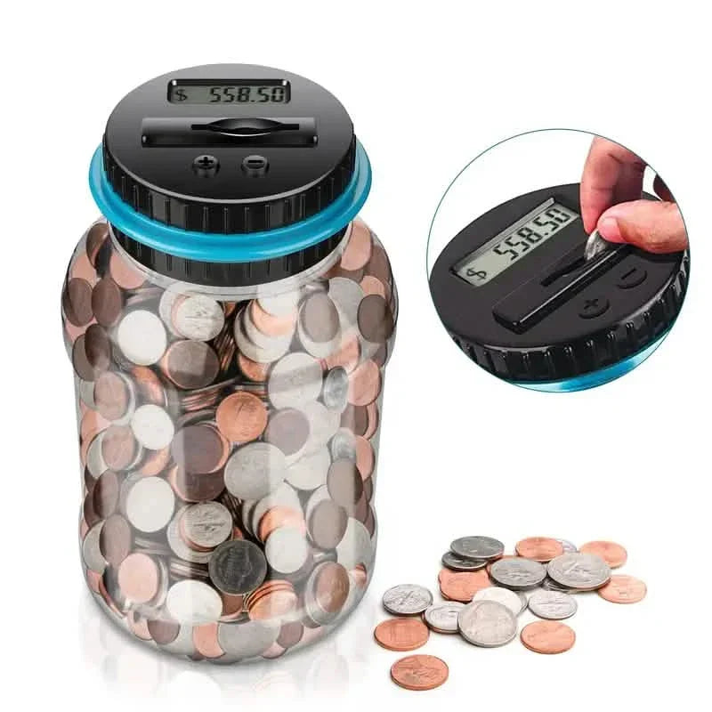 Digital Counting Money Jar