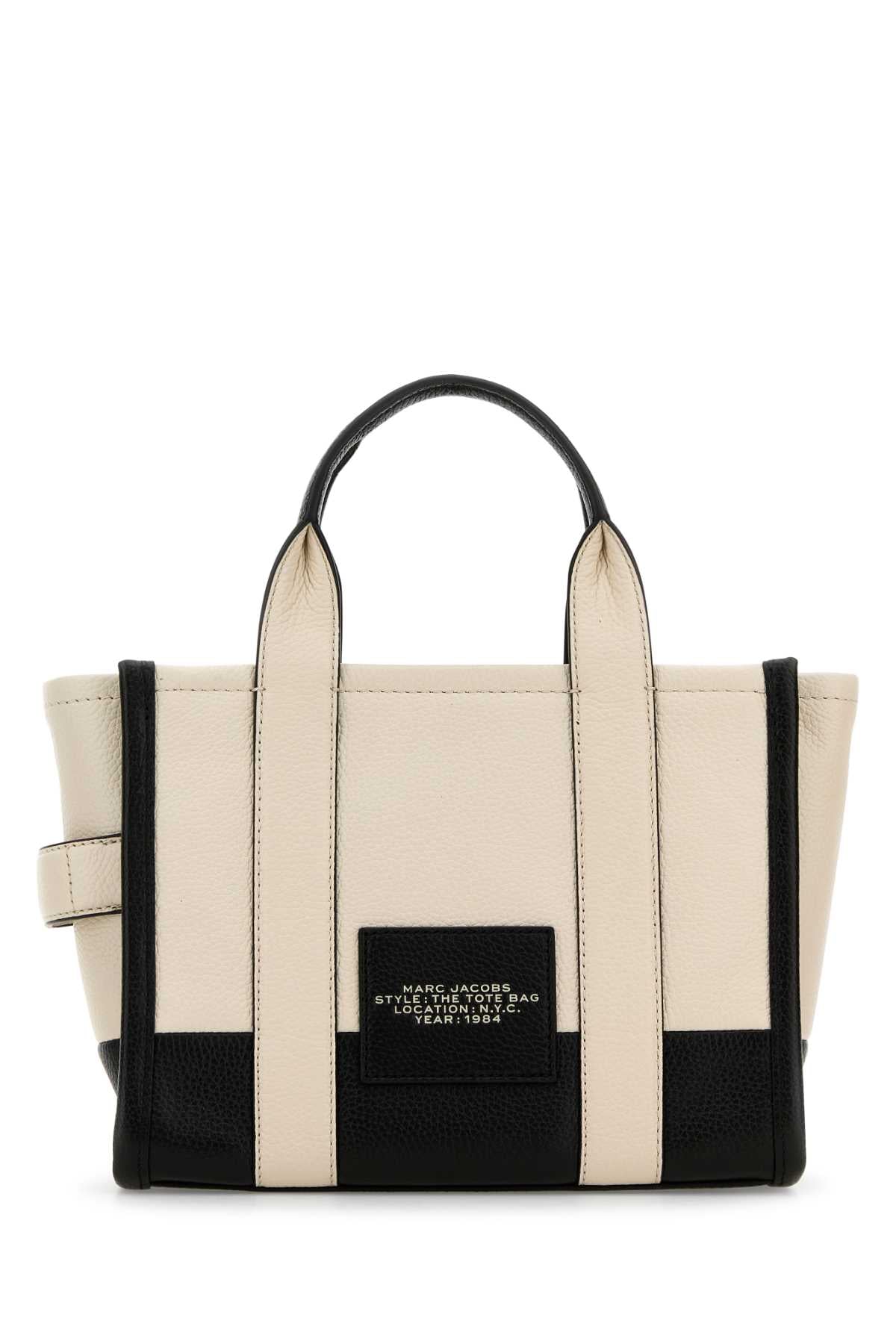 Marc Jacobs Women Two-Tone Leather Small The Tote Bag Handbag