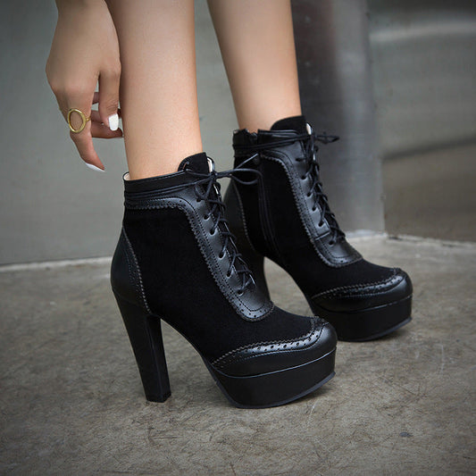 Women’s High Heel Martin Boots