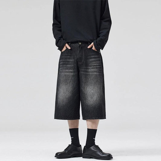 Summer Men And Women Loose Straight Shorts