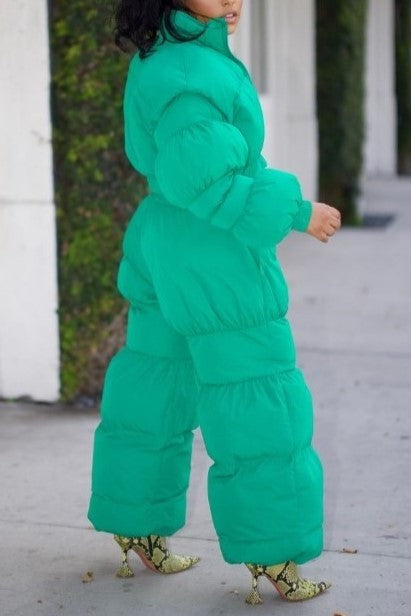 Green Puffy Set See size chart under “more details”