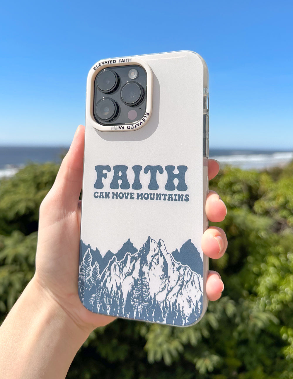 Funda para teléfono La fe puede mover montañas