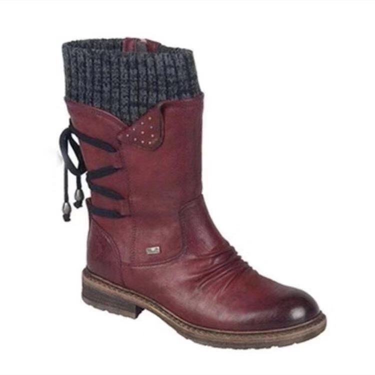 Retro Woolen Martin Boots