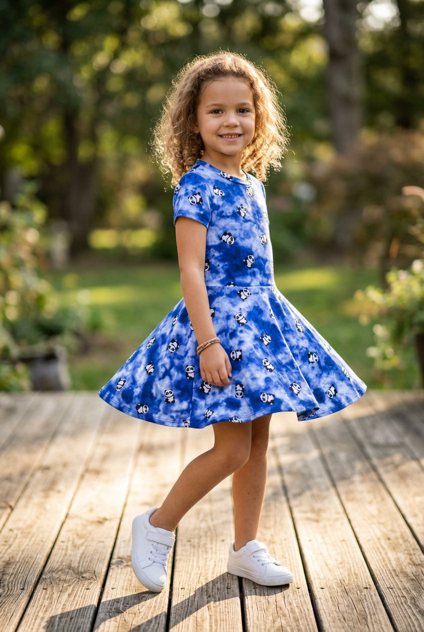 Tweenstyle by Stoopher - Panda Print Skater Dress
