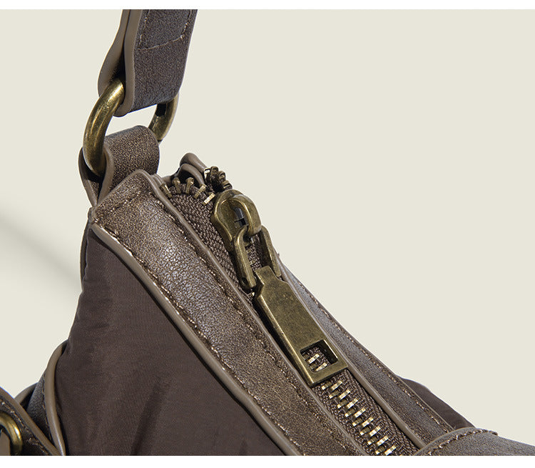 Women's Retro Distressed Underarm Bag Crossbody Bag