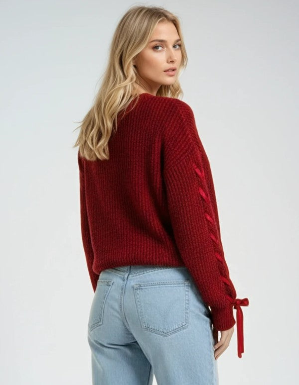 Miss Sparkling |Knit Pullover Sweater