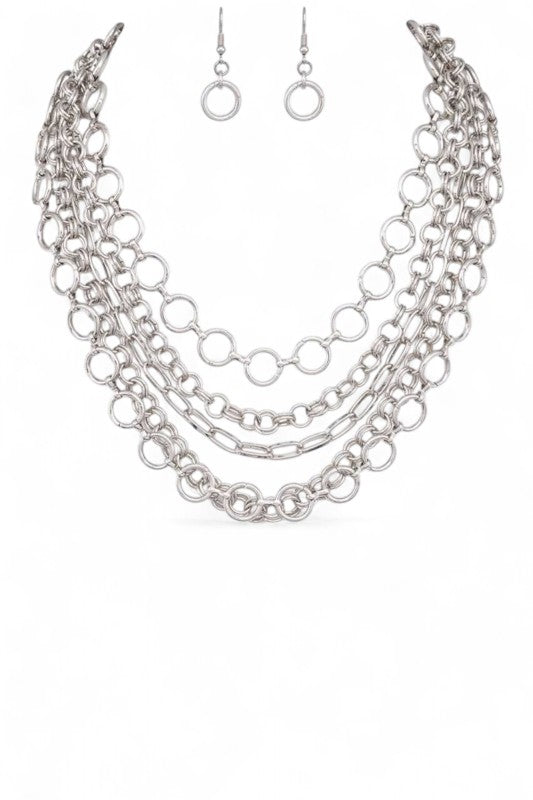 Mix Chain Layer Necklace Set