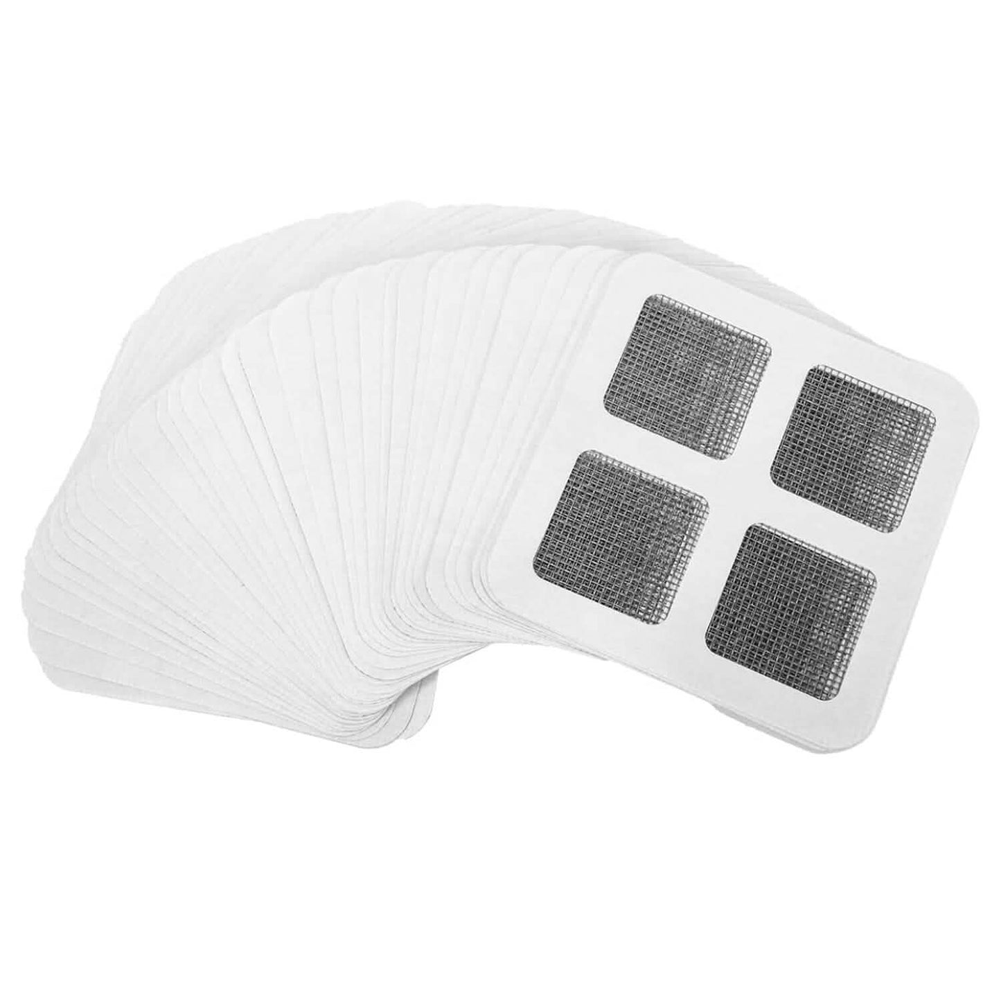 25-Pack: 3.94 x 3.94" Disposable Floor Drain Sticker Hair Catcher