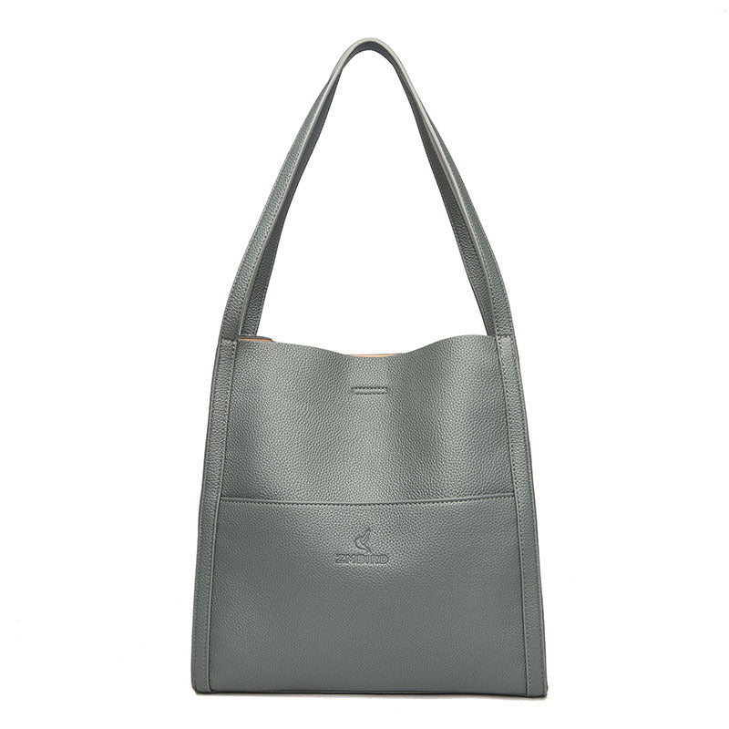 Women's Solid Color Large Capacity Crossbody Bag