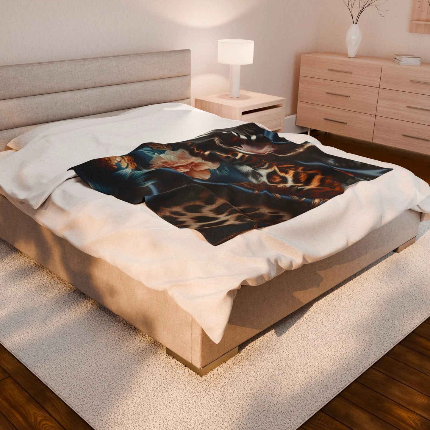 Cozy Velveteen Plush Blanket - Soft Decorative Throw for Home, Perfect for Cozy Nights, Gifts, Home Decor, Relaxation