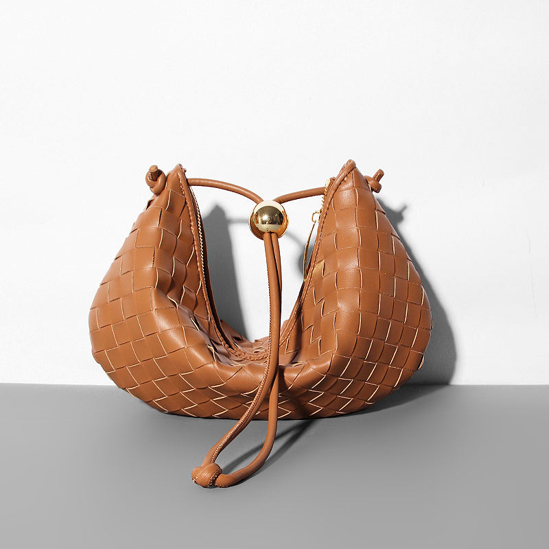 Small Golden Ball Woven Travel Bag