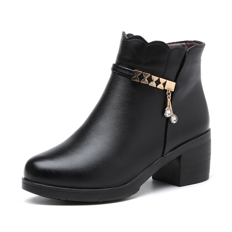 Women's Warm Fleece-Lined Ankle Boots