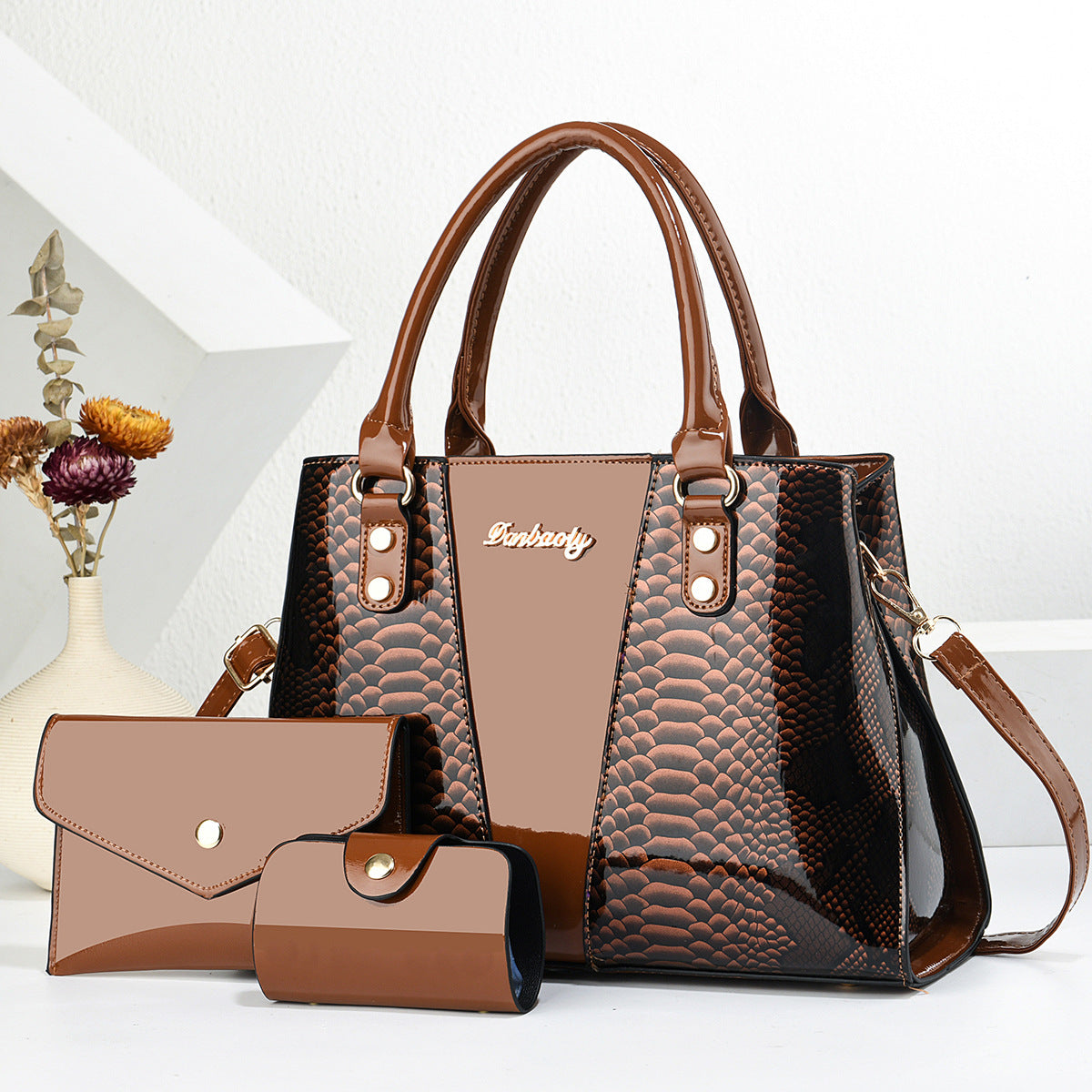 Large-Capacity Crossbody Tote Bag Set Crossbody Bag