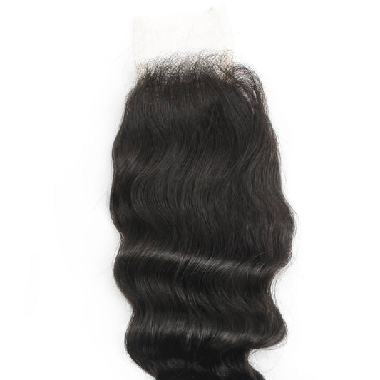 Cierre de cabello humano con encaje HD de 2x6 y ondas profundas