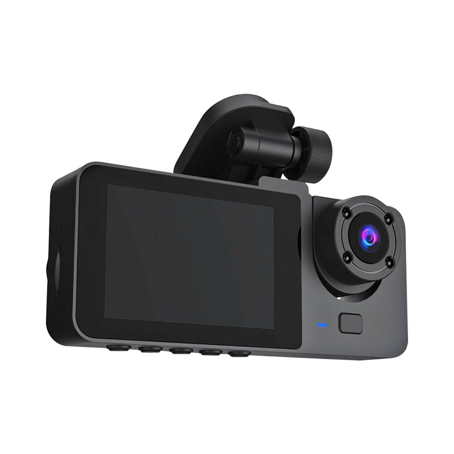 3 Channel Dash Cam Front Inside Rear Vehicle Driving Recorder Car DVR