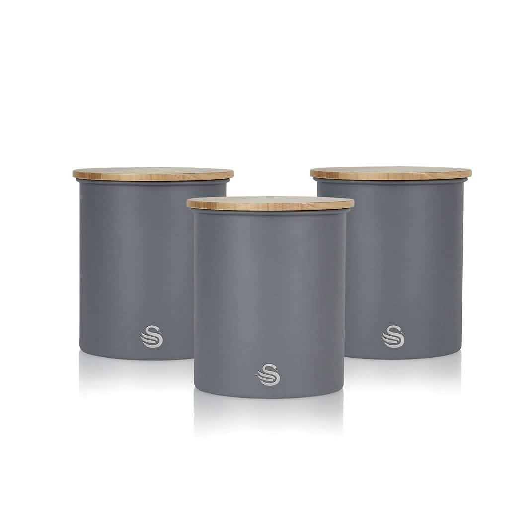 3-Piece Set: Swan Nordic Canisters